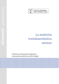 La malattia tromboembolica venosa