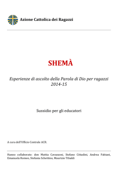 SHEM&Agrave; - Azione Cattolica Italiana