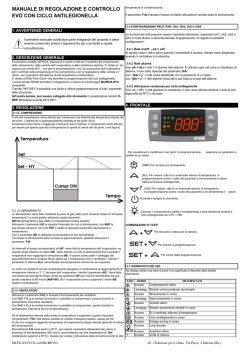 manuale di regolazione e controllo evo con ciclo antilegionella