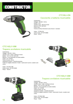 CTC142LI1-BM Trapano avvitatore ricaricabile CTC36LI