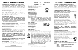 MONTHLY HEALING MASS on Monday February 21st at 7:00pm