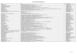 SCARTO LIBRARIO NOVEMBRE 2014