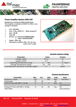 PAUHF005HG with FREESCALE MW6S010NR1 and - Ital