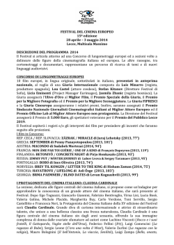download pdf (170 kB) - Festival del Cinema Europeo