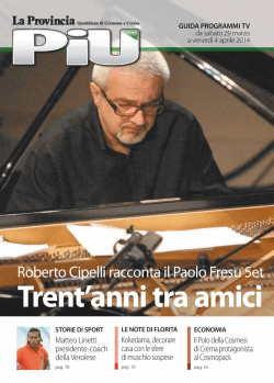 Roberto Cipelli racconta il Paolo Fresu 5et