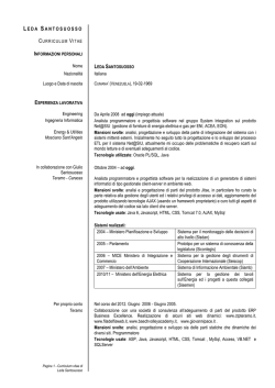 Curriculum Vitae - Leda Santosuosso