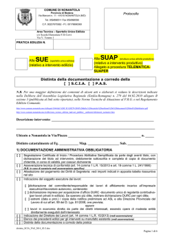 SCIA SANATORIA distinta documentazione