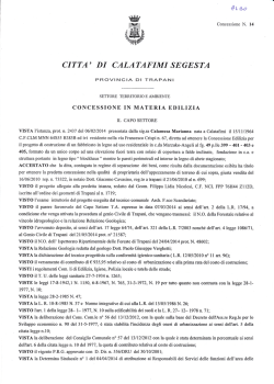 C.E. n. 14/2014 ditta Calamusa Marianna