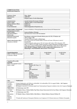 CURRICULUM VITAE Cognome e Nome Fleres