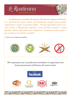 SCARICA IL NOSTRO MENU Da asporto