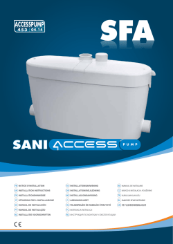 Saniaccess pump