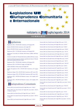 Notiziario n. 7-8 - luglio agosto 2014