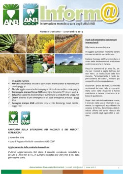 Anb Informa 38_4nov2014 - Associazione Nazionale Bieticoltori