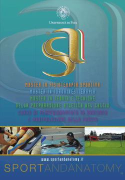 Guida 2014-15 - sport and anatomy