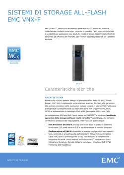 Specifiche tecniche di EMC VNX-F All