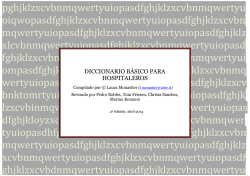 Diccionario para Hospitaleros, en Espa&ntilde;ol