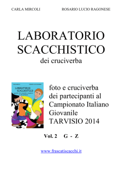 Cruciverba 2 - Societ&agrave; Scacchistica Torinese