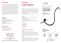 FOCUS SUL CARCINOMA MAMMARIO