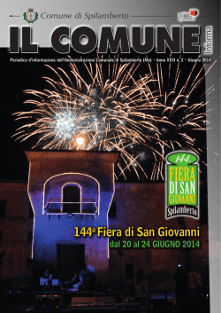 Giornalino 144&deg; Fiera di San Giovanni