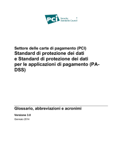 Glossario PCI DSS v3