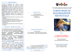 Corso base in rianimazione neonatale