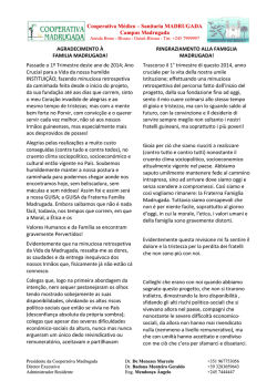 Cooperativa M&eacute;dico &ndash; Sanitaria MADRUGADA Campus Madrugada