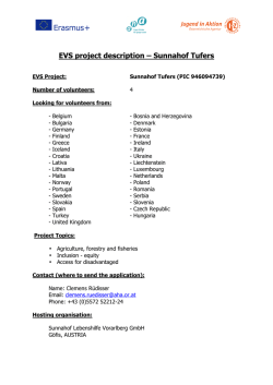 EVS project description &ndash; Sunnahof Tufers