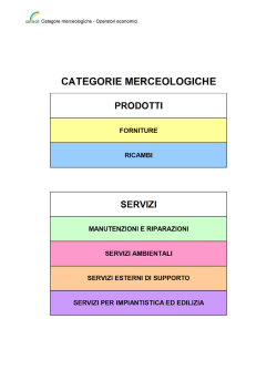 Categorie merceologiche