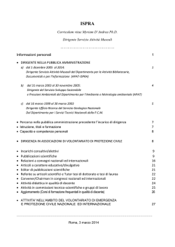 CV - Ispra