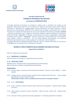 Ricerca e sfruttamento delle risorse naturali in Italia