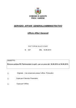 SERVIZIO - Comune di Azzate