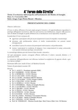 4&deg; Forum dello Stretto&rdquo;