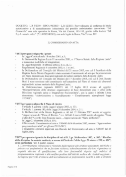 IL COM.V11SSARIO AD ACTA VISTI per quanto