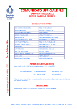 03 campionato regionale serie d maschile 2014-2015
