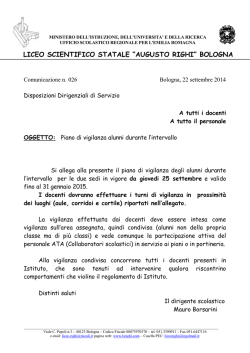 23 Seettembre 14 - Liceo Scientifico Augusto Righi