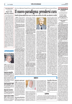 Il nuovo paradigma: prendersi cura Realt&agrave; inframondiale dove non &egrave;