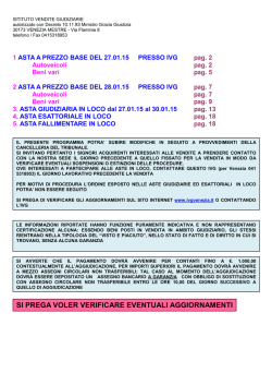 Bollettino Gennaio 2015 - Istituto Vendite Giudiziarie di Venezia