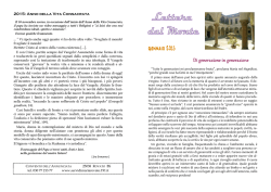 In Prima Pagina - Servi di Maria a Rovato