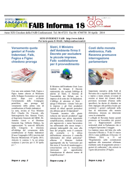 N&deg;18 30 aprile 2014 - Confesercenti Umbria