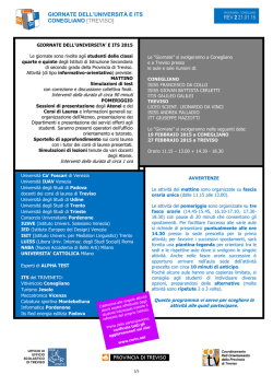 programma 2015 conegliano