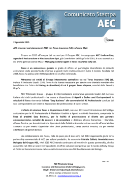(UK) Ltd come MgA - AEC Underwriting