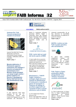 N&deg;32 01 agosto 2014 - Confesercenti Umbria