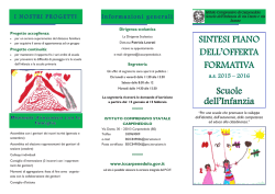 sintesi POF scuola infanzia - Istituto Comprensivo di Carpenedolo (BS)