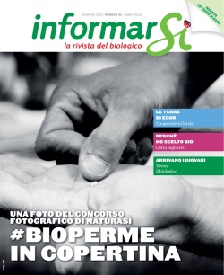 #BIOPERME IN COPERTINA #BIOPERME IN COPERTINA