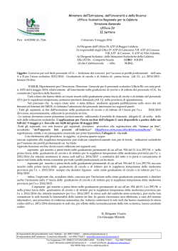 diffusione nota MIUR 4344 del 6 maggi 2014 Istnze