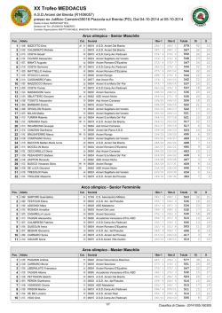 Classifica di classe - arcieri del brenta