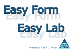 Brochure software EasyForm e EasyLab