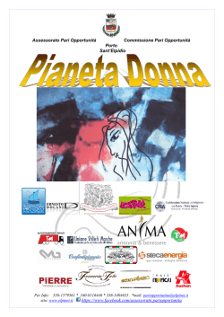 Pianeta Donna - Calendario 2014-2015