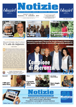Domenica 14 settembre 2014