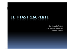 Bertesi Le Piastrinopenie